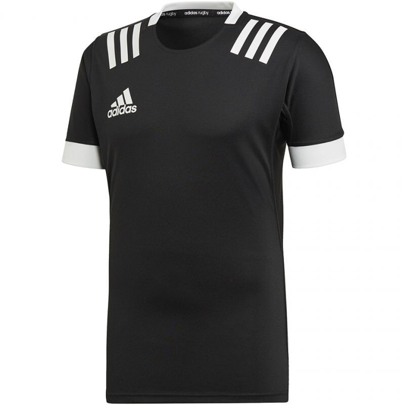 Мужская футболка спортивная черная однотонная Adidas TW 3S Jersey FM DY8502