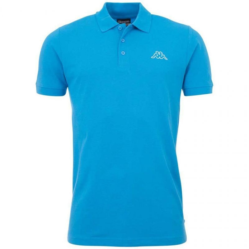 Мужская футболка-поло спортивная синяя с логотипом Kappa PELEOT M 303173 726