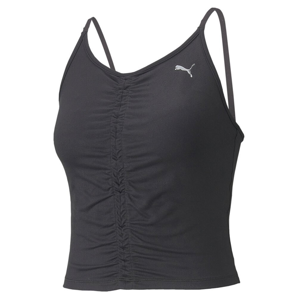 PUMA Yoga Studio Foundation Ruched Sleeveless T-Shirt