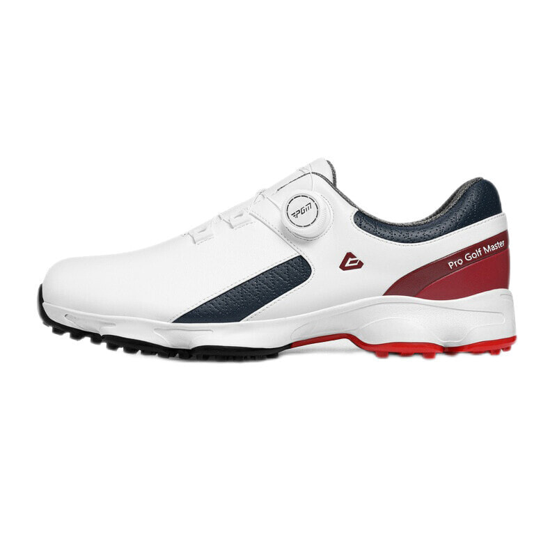 PGM Golf Shoes Men Low-Top White/Red Blue