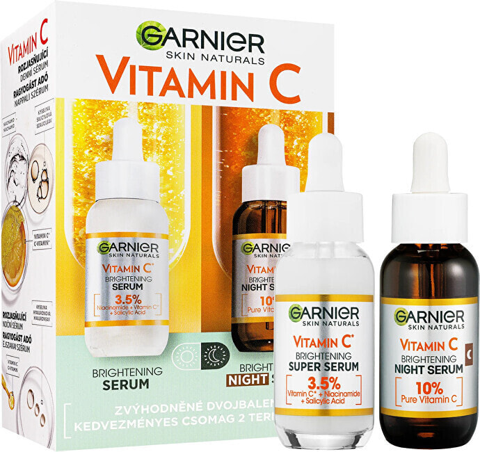 Garnier Vitamin C day and night serum set, 2 x 30 ml