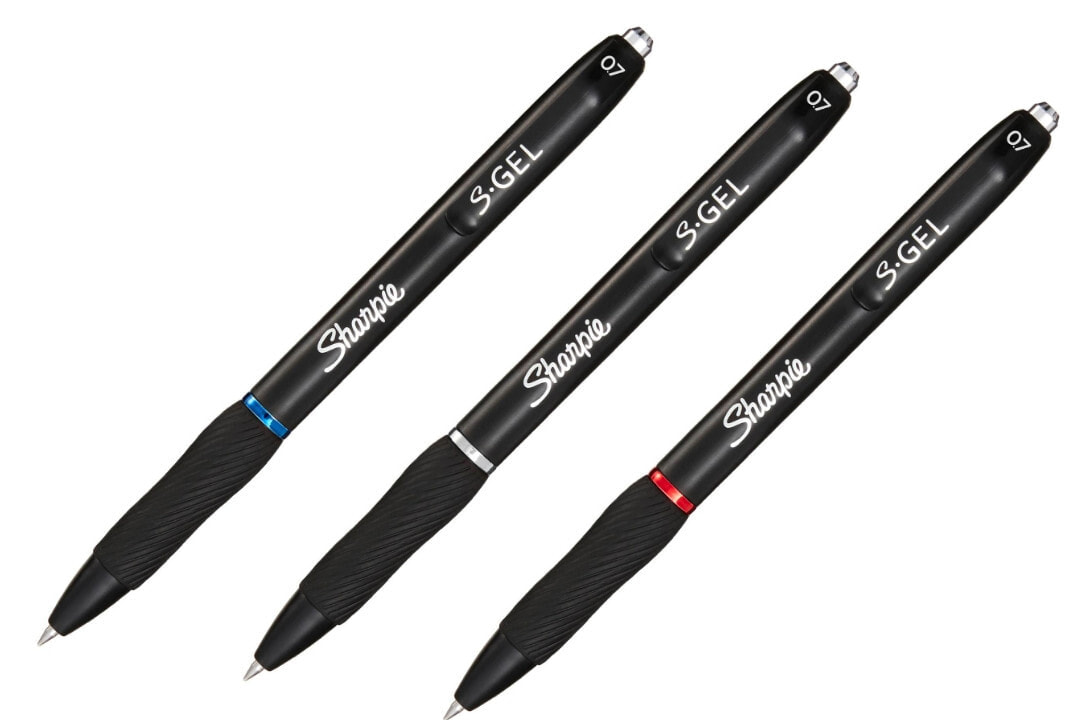Sharpie S-Gel Автоматическая гелевая ручка Черный, Синий, Красный 3 шт 2136596