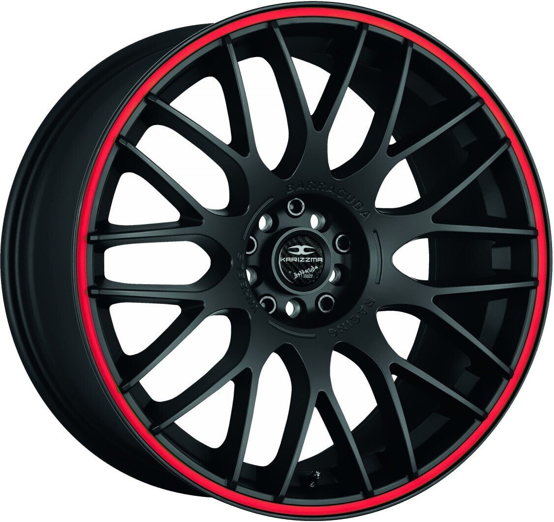 Колесный диск литой Barracuda Karizzma mattblack PureSports / Color Trim rot 9x20 ET40 - LK5/108 ML73.1