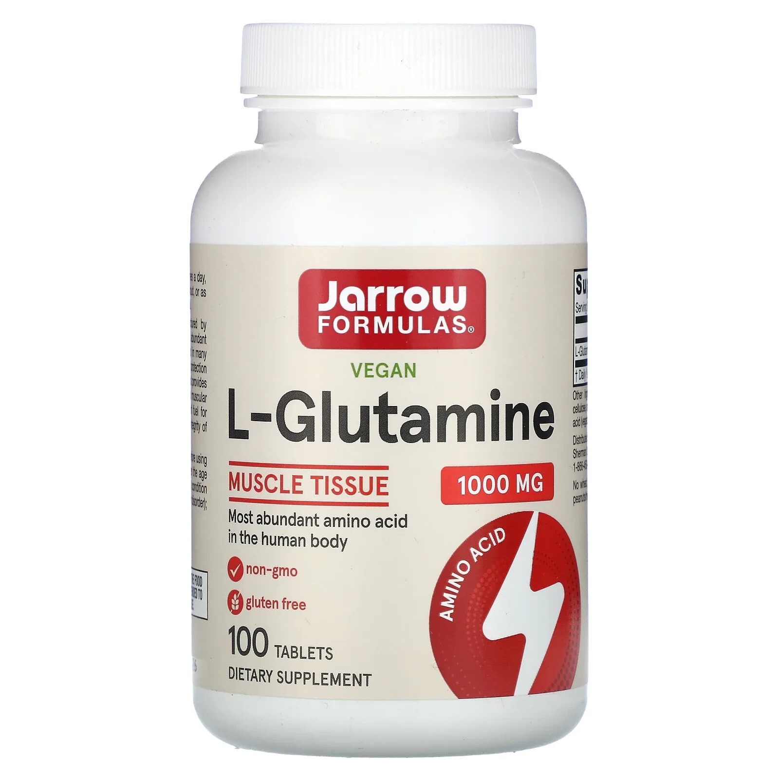 Jarrow Formulas, L-Glutamine, 100 Tablets