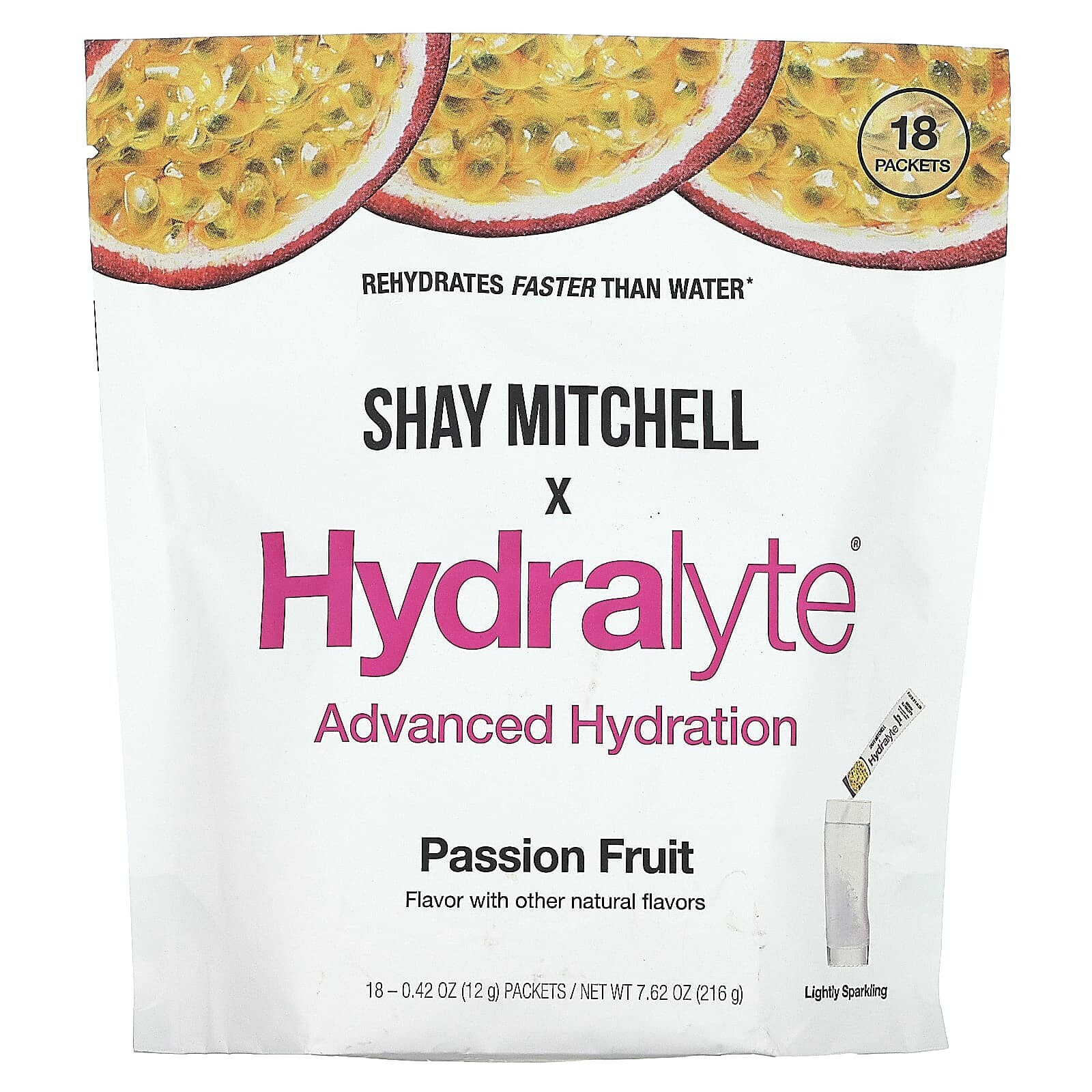 Shay Mitchell, Advanced Hydration, Passion Fruit, 18 Packets, 0.42 oz (12 g) Each