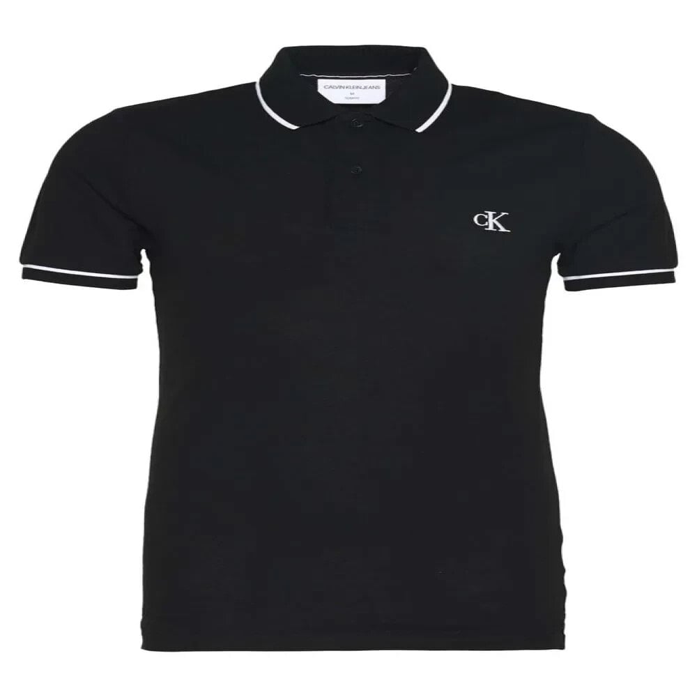 CALVIN KLEIN JEANS Tipping Slim Short Sleeve Polo