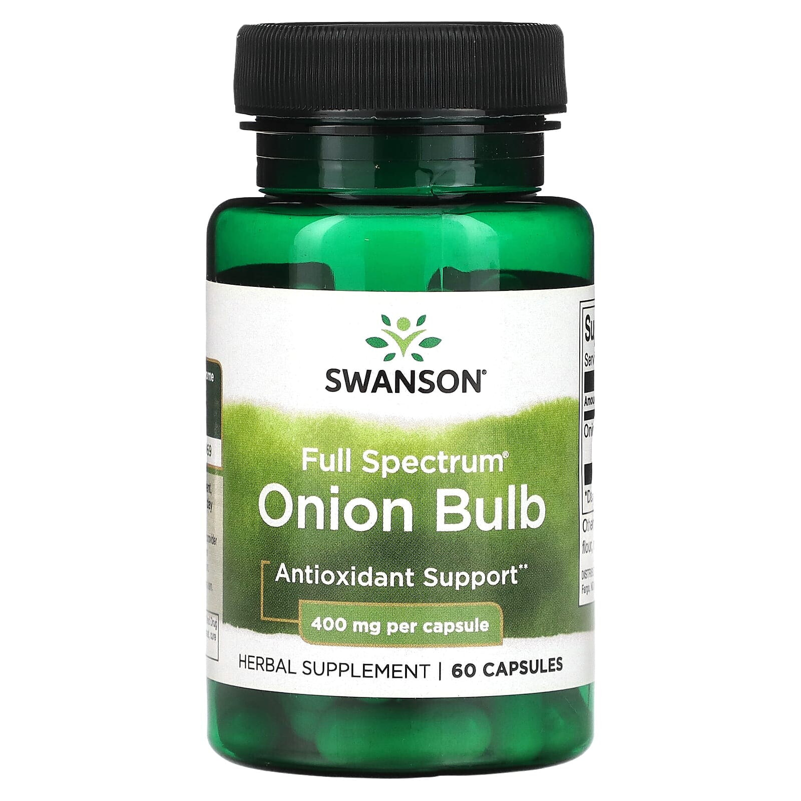 Swanson, Луковица полного спектра, 400 мг, 60 капсул