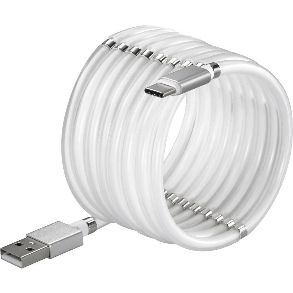 USB 2.0 Anschlusskabel[1x 2.0 Stecker A - 1x 2.0 C] 2.00 m Weiß - Digital