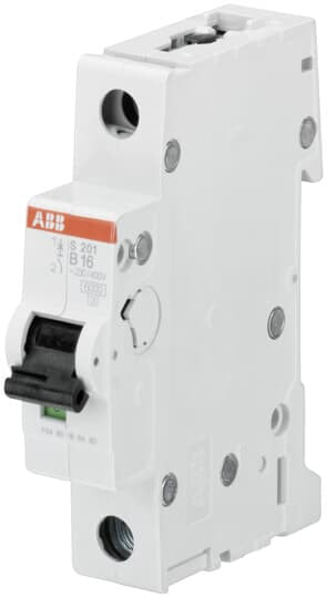 ABB S201-B16 W/O ACC., Miniature circuit breaker, B-type, 20000 A, IP20