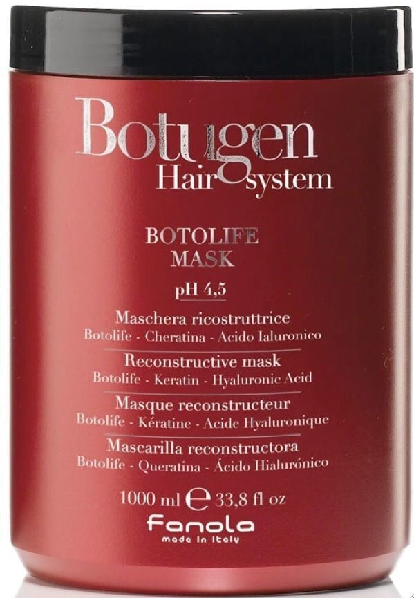 Fanola Hair System Botolife Mask Восстанавливающая маска для ломких и поврежденных волос c кератином и гиалуроновой кислотой 1000 мл