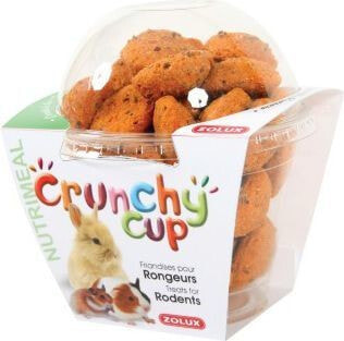 Zolux CRUNCHY CUP CANDY snacks for rodents natural / with carrot 200 g