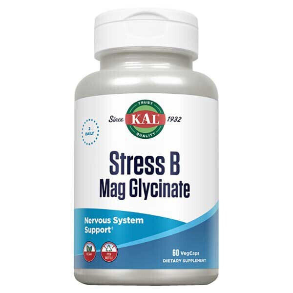 KAL Stress B Mag Glycinate Vitamins 60 Caps