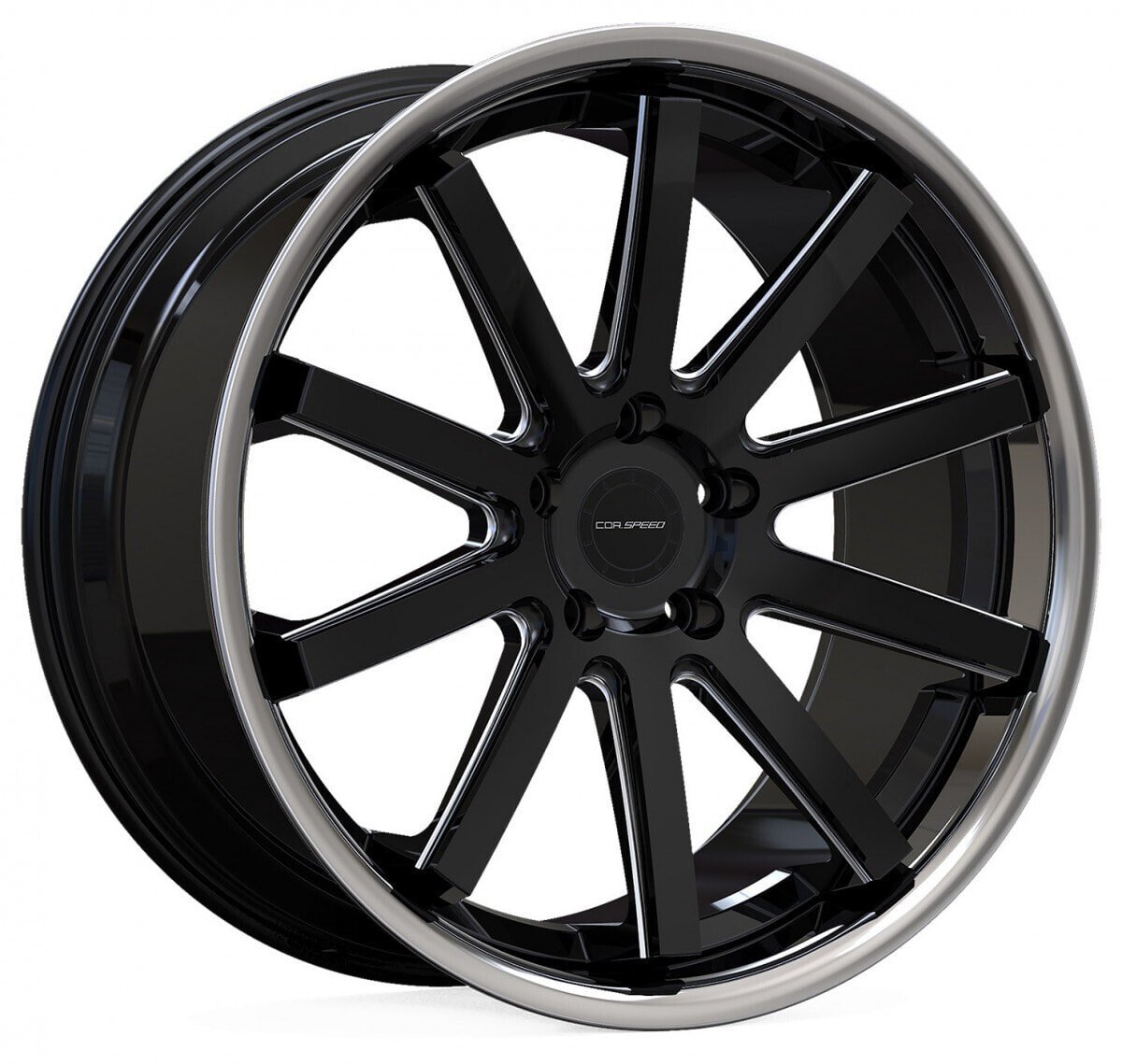 Колесный диск литой Corspeed Deville Inox mattblack PureSport gefräst 9x20 ET40 - LK5/108 ML73.1