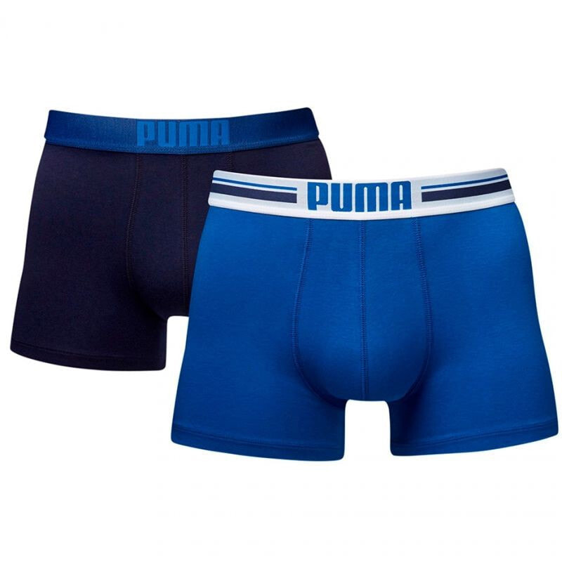 Трусы боксеры мужские синие 2 пары Puma Placed Logo Boxer 2P M 906519 01