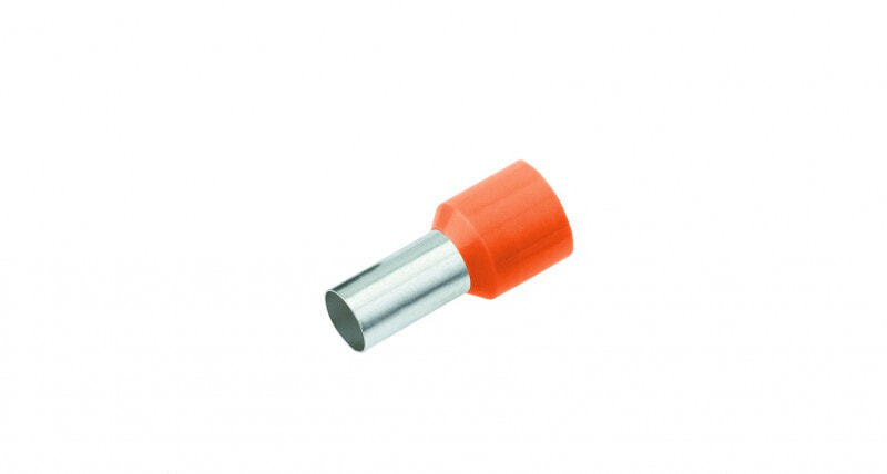 182198 - Pin terminal - Copper - Straight - Orange - Tin-plated copper - Polypropylene (PP)