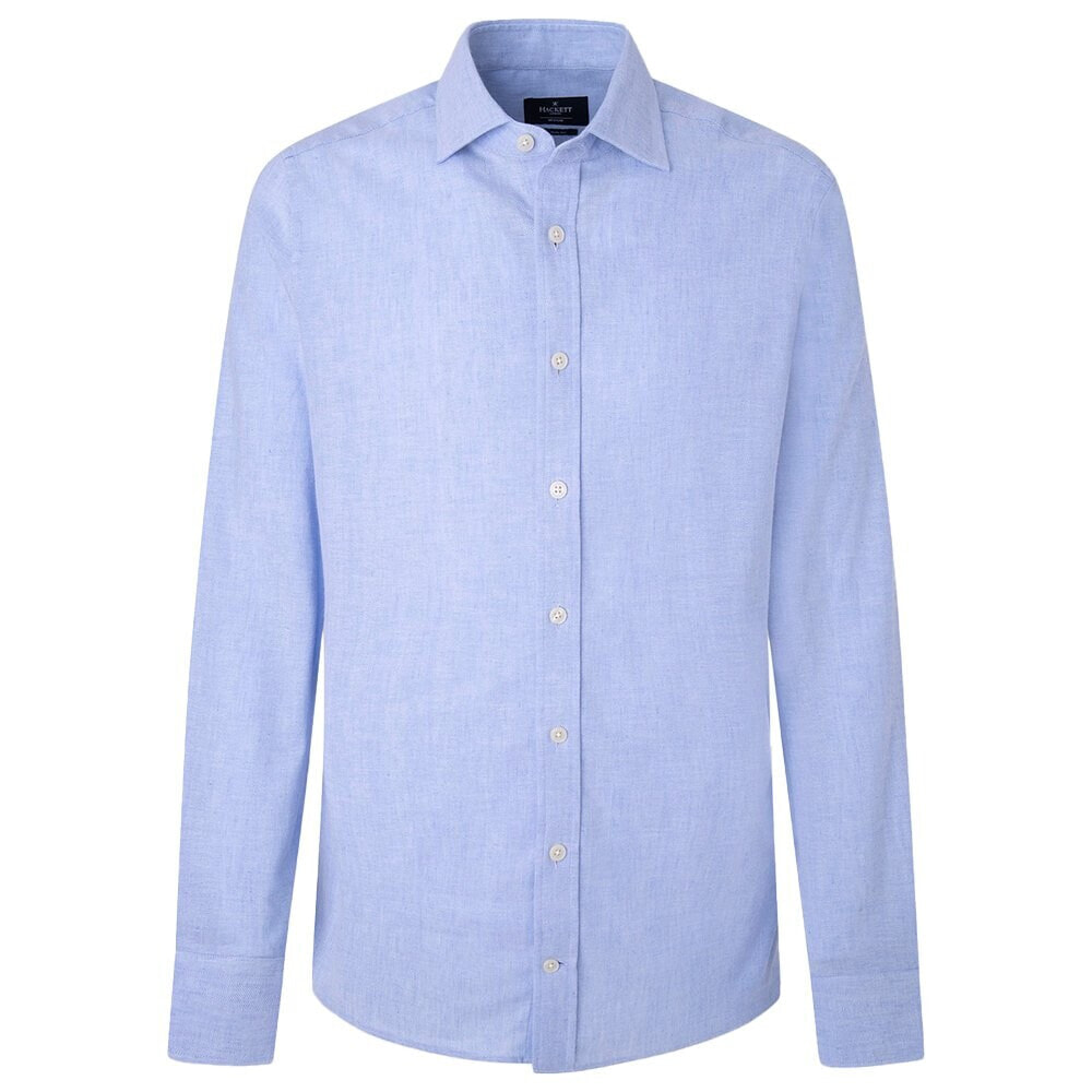 HACKETT Soft Stretch Herringbone Long Sleeve Shirt