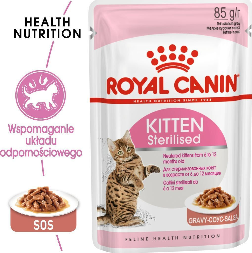 Влажный корм для кошек ROYAL ROYAL KOT sasz. 85g KITTEN STERILISED w sosie