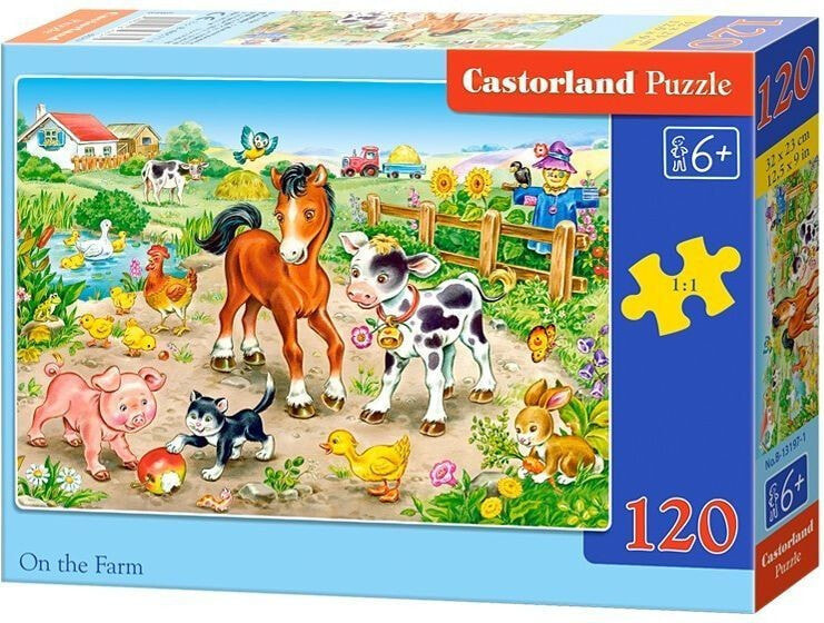 Castorland Puzzle Na farmie 120 elementów (257394)