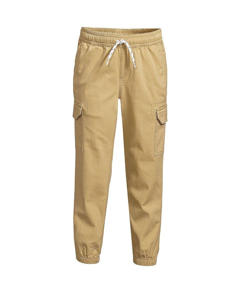 Lands' End child Boys Iron Knee Stretch Cargo Jogger Pants