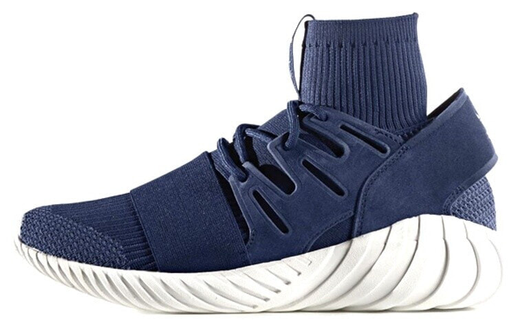 adidas originals Tubular Doom Night Marine 减震防滑 高帮 生活休闲鞋 男女同款 深蓝 / Кроссовки Adidas Tubular Doom Night Marine S80103