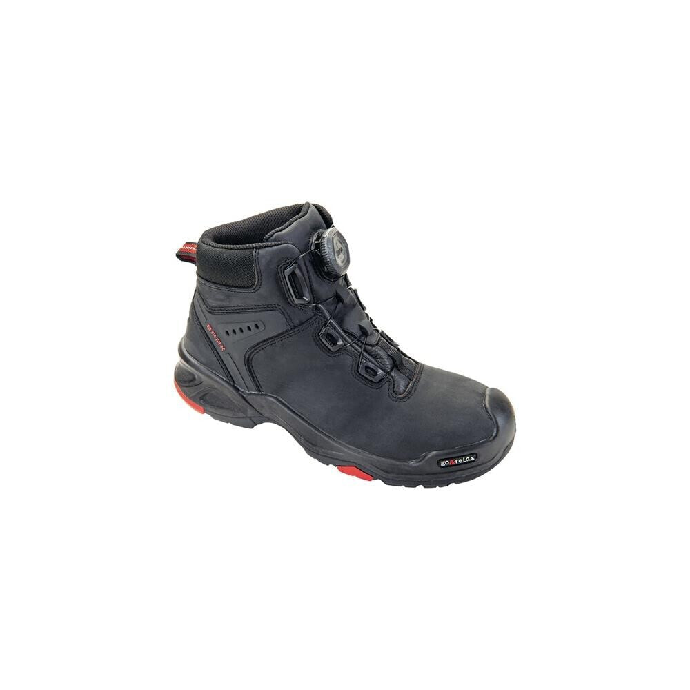 Baak Sicherheitsstiefel Braxton Größe 43 schwarz/rot S3 SRC HRO EN ISO 20345 Rindleder