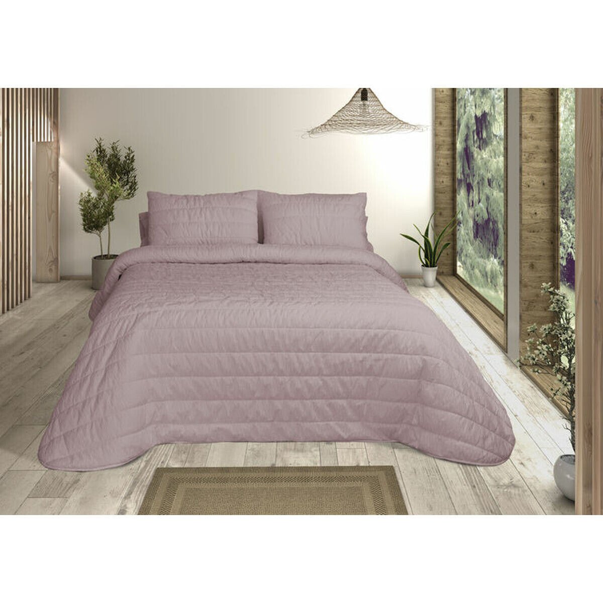 Bedspread (quilt) Pierre Cardin OLIMPIA Pink King size (3 Pieces)