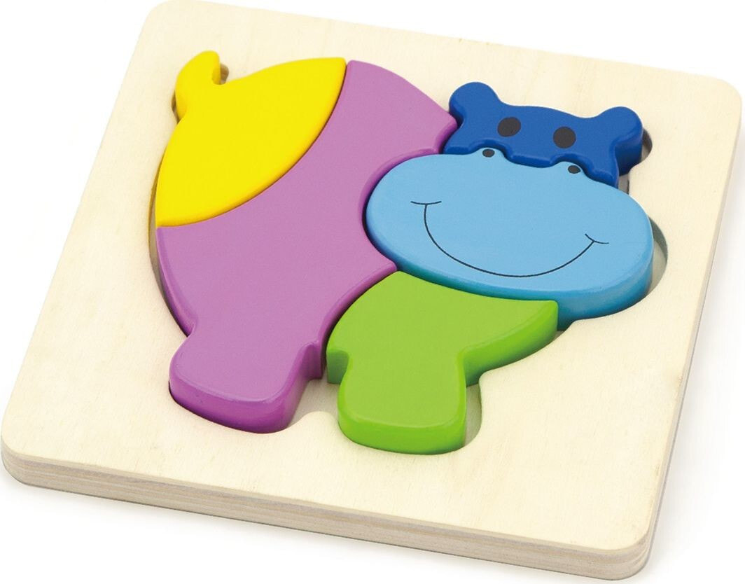 Viga Baby's first puzzle - hippo (box) 59932