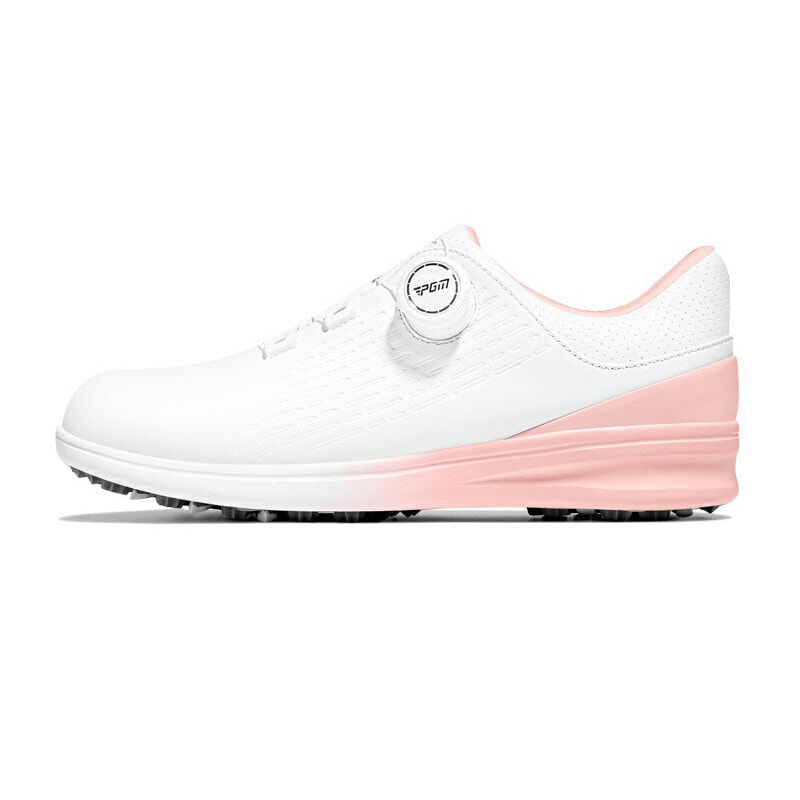 PGM Golf Shoes Women's Low-Top Pink White