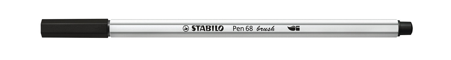 STABILO Pen 68 brush фломастер Средний Черный 1 шт 568/46
