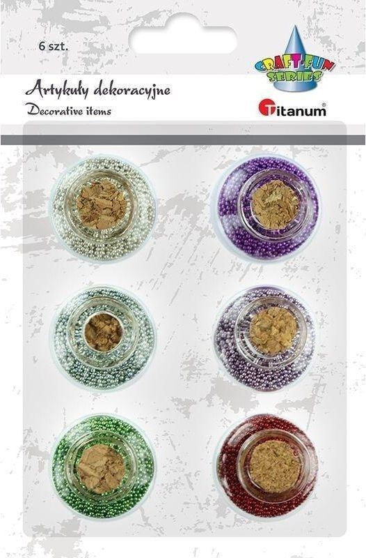 Titanum Kuleczki dekoracyjne mix 6szt