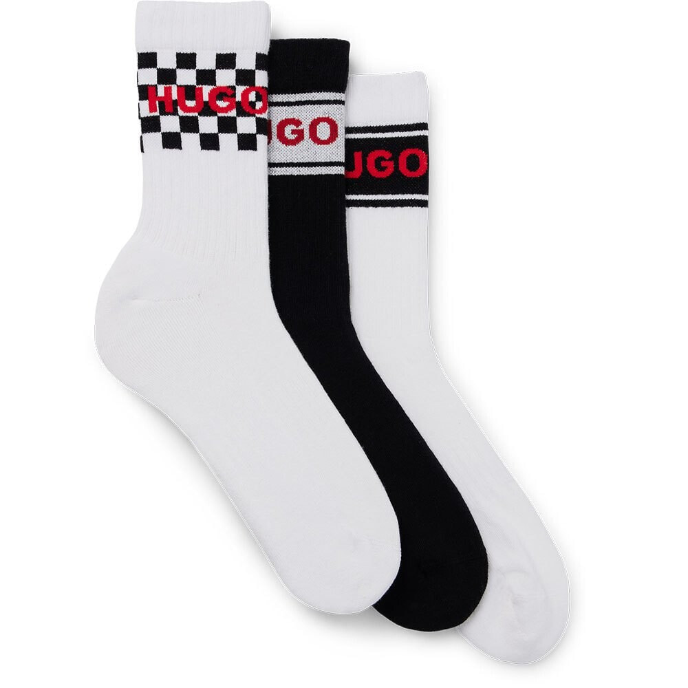 HUGO Qs Rib Race 10258033 socks 3 Pairs