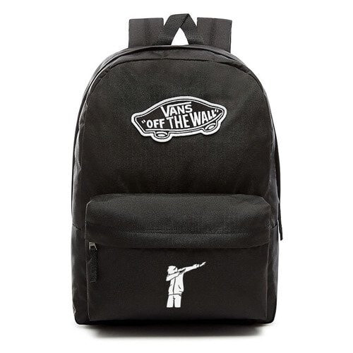Мужской спортивный рюкзак черный с отделением VANS Realm Backpack szkolny - VN0A3UI6BLK - Custom Dab