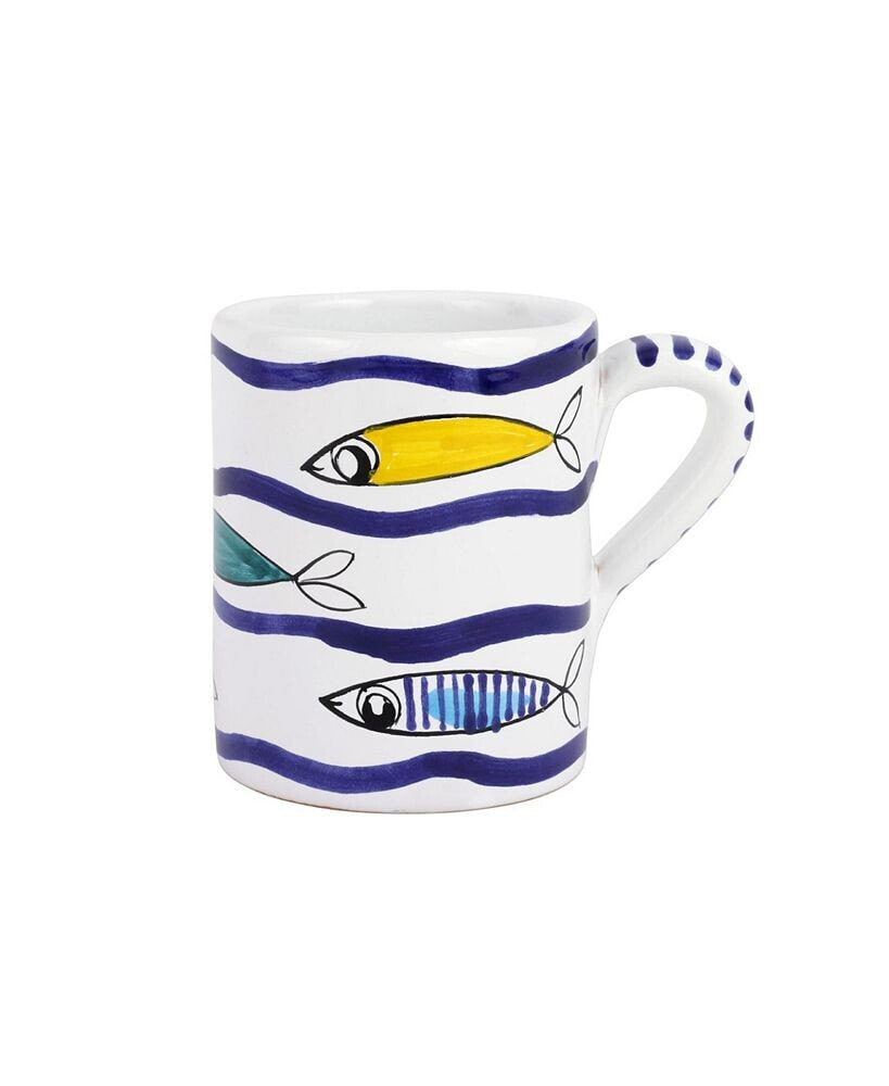 VIETRI pesce Pazzo Multicolor Swimming Fish Mug