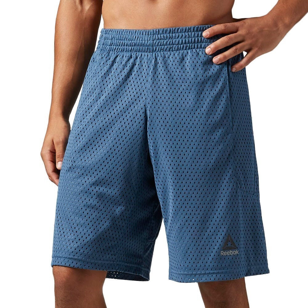 Мужские шорты спортивные синие для бега Reebok Les Mills Mesh
