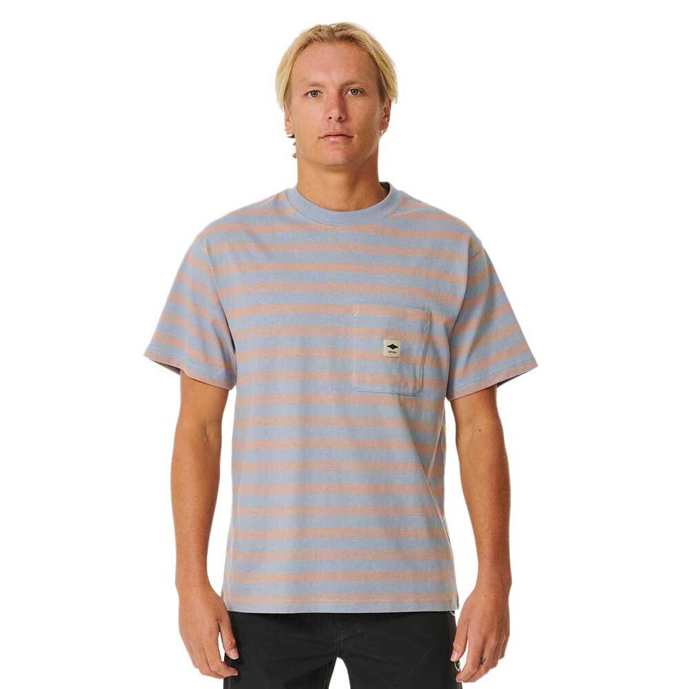 RIP CURL Quality Surf Products Stripe Short Sleeve T-Shirt