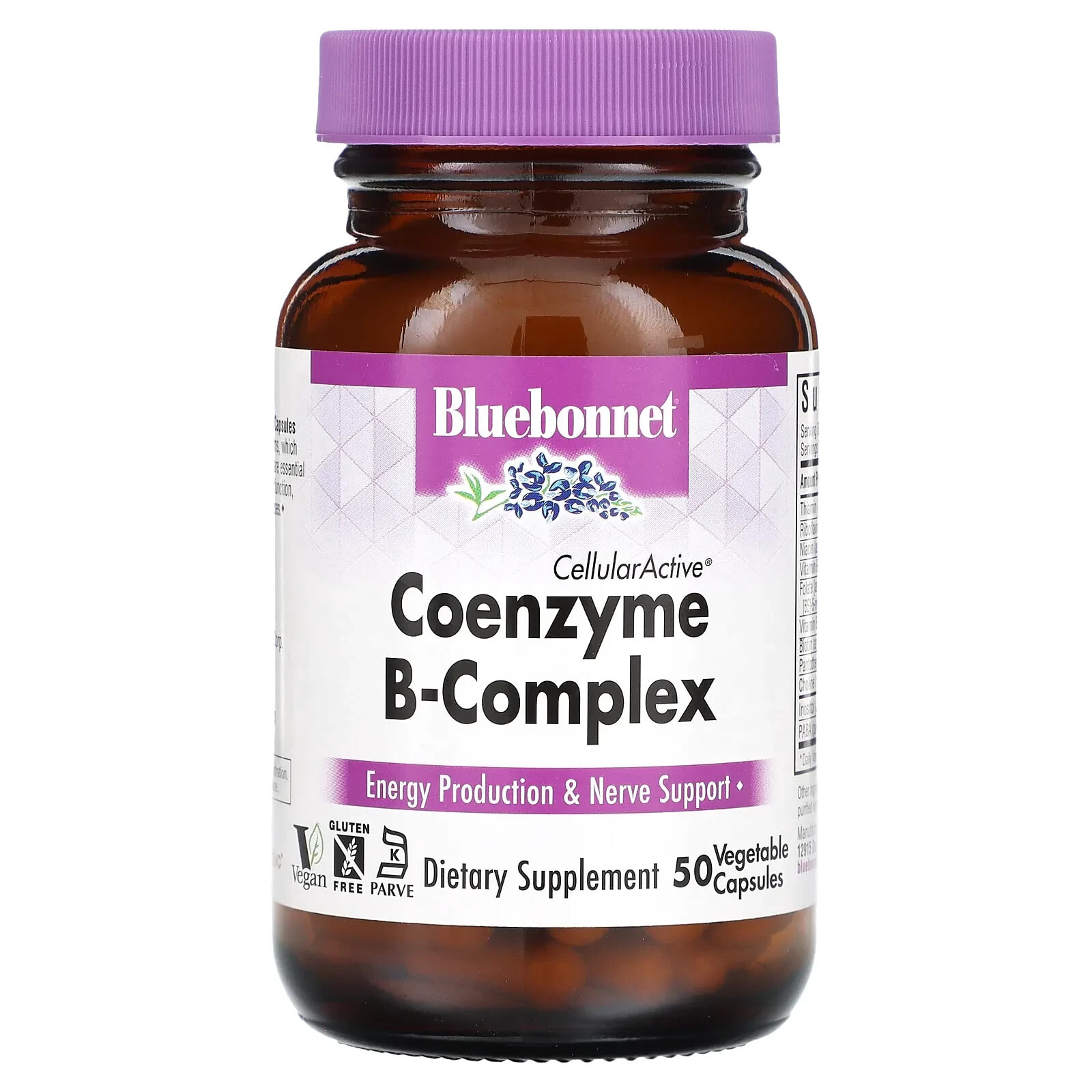 Bluebonnet Nutrition, Coenzyme B-Complex, 50 Vegetable Capsules