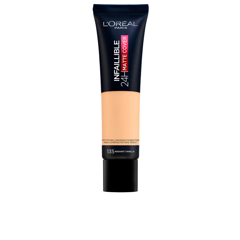 LOreal Paris Infallible 24H Matte Cover Foundation No.135 Radiant Vanilla Стойкий матирующий тональный крем  30 мл