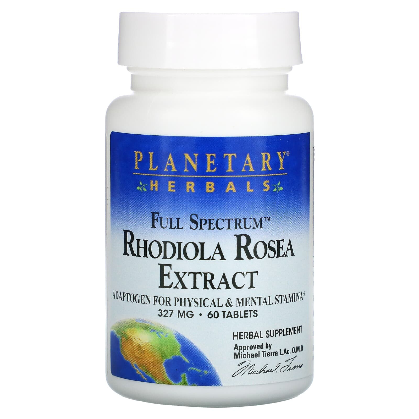 Rhodiola Rosea Extract, Full Spectrum, 327 mg, 60 Tablets