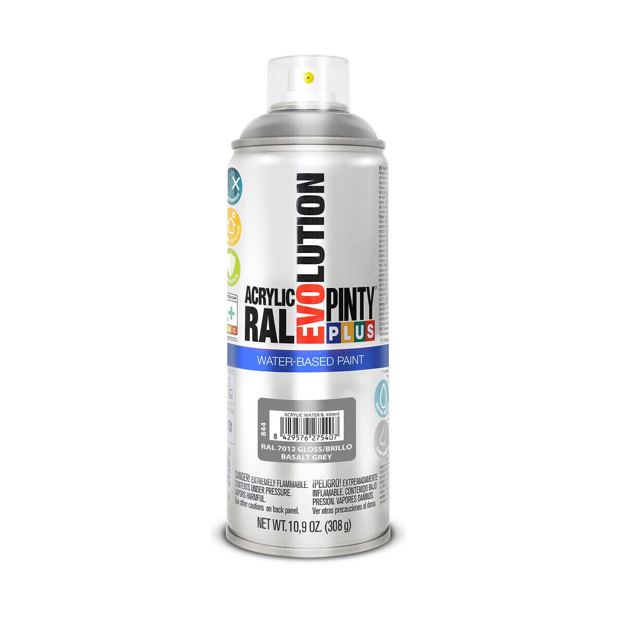 Spray paint Pintyplus Evolution RAL 7012 400 ml Water based Basalt Grey