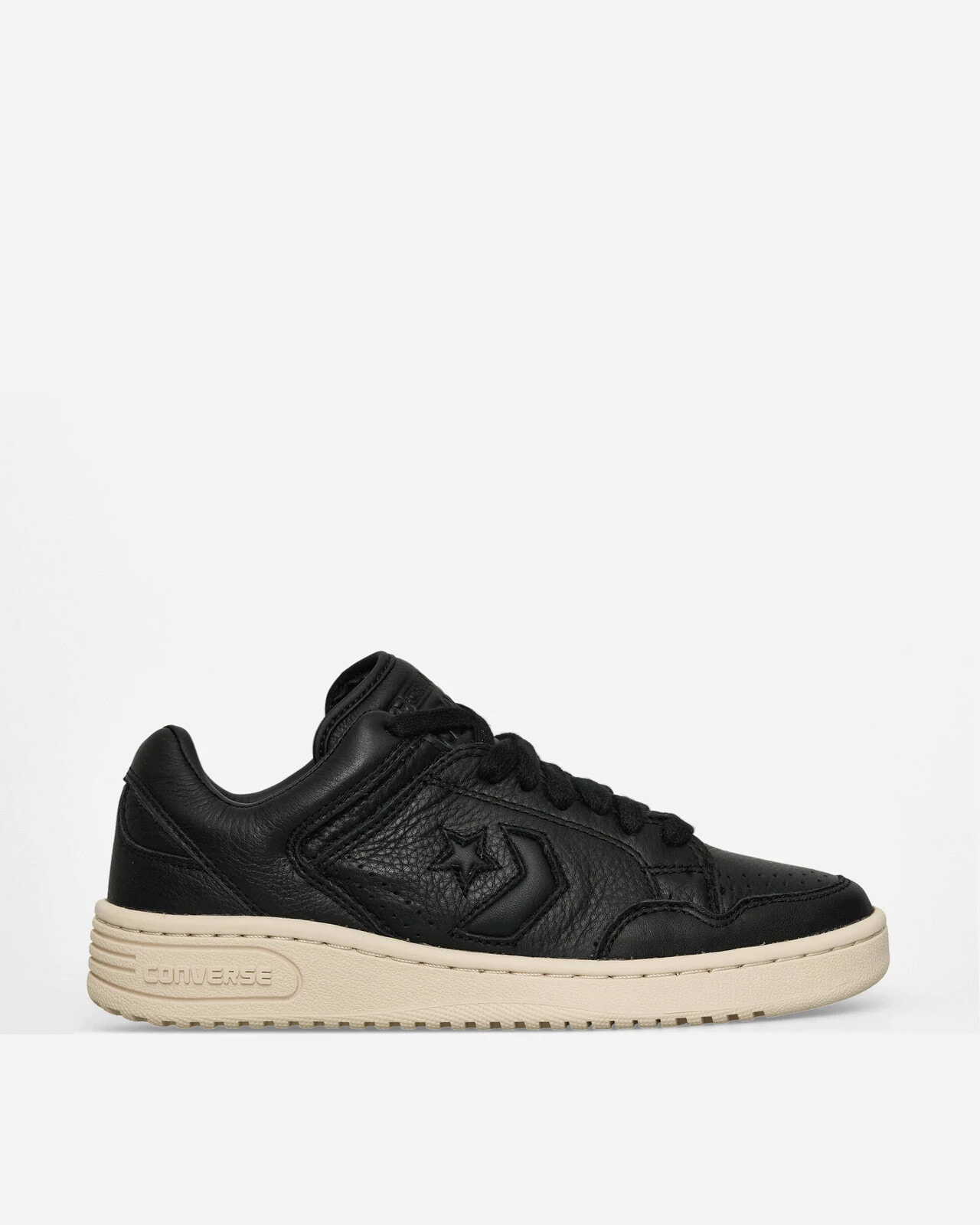 Weapon Leather Sneakers Black / Natural Ivory