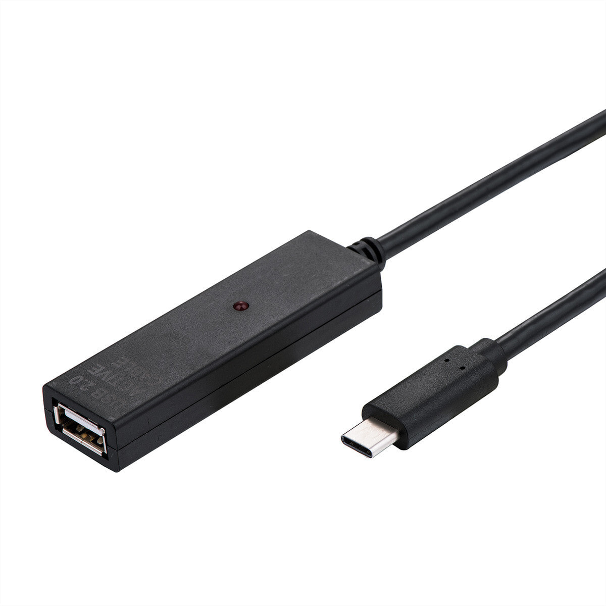 Value 12.99.1114 USB кабель 20 m 2.0 USB A USB C Черный