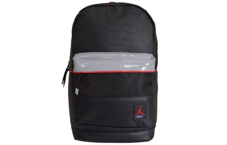 Jordan 乔丹 AJ4 黑红 经典运动篮球书包电脑包双肩背包 黑色 / Рюкзак Jordan AJ4 9A0280-KG5