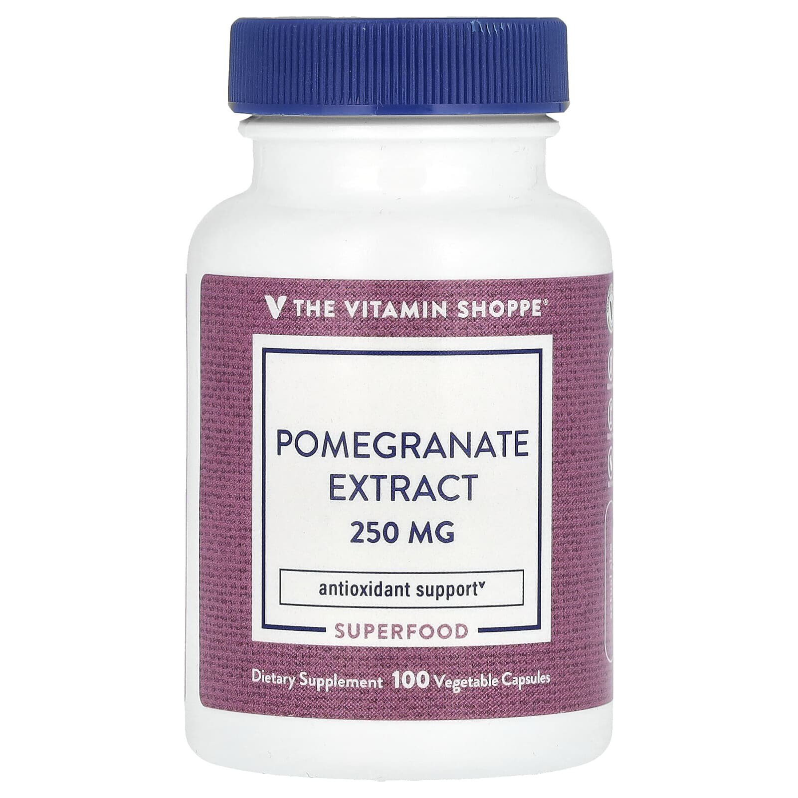 Pomegranate Extract, 250 mg, 100 Vegetable Capsules