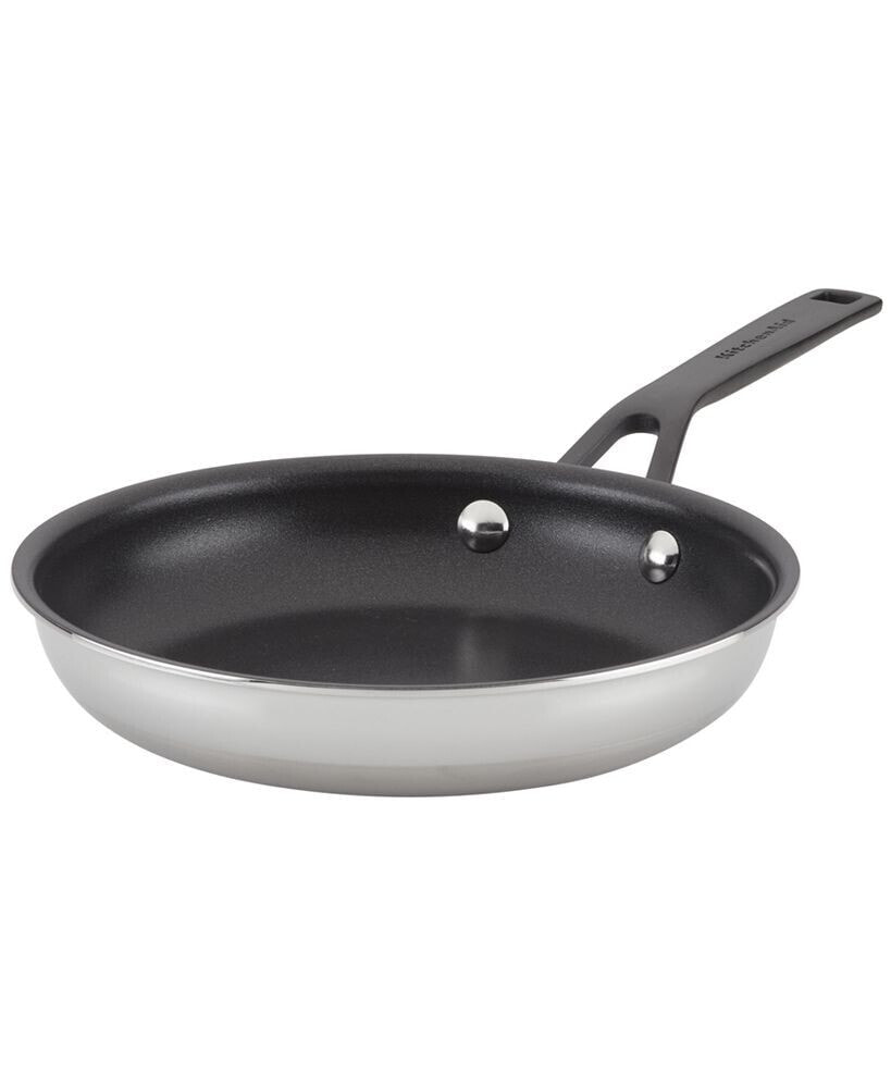 5-Ply Clad Stainless Steel Nonstick Induction Frying Pan, 8.25