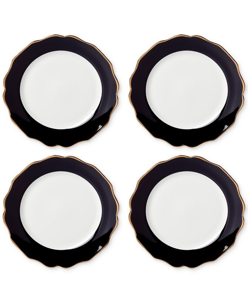 Lenox contempo Luxe Black Dinner Plates, Set Of 4