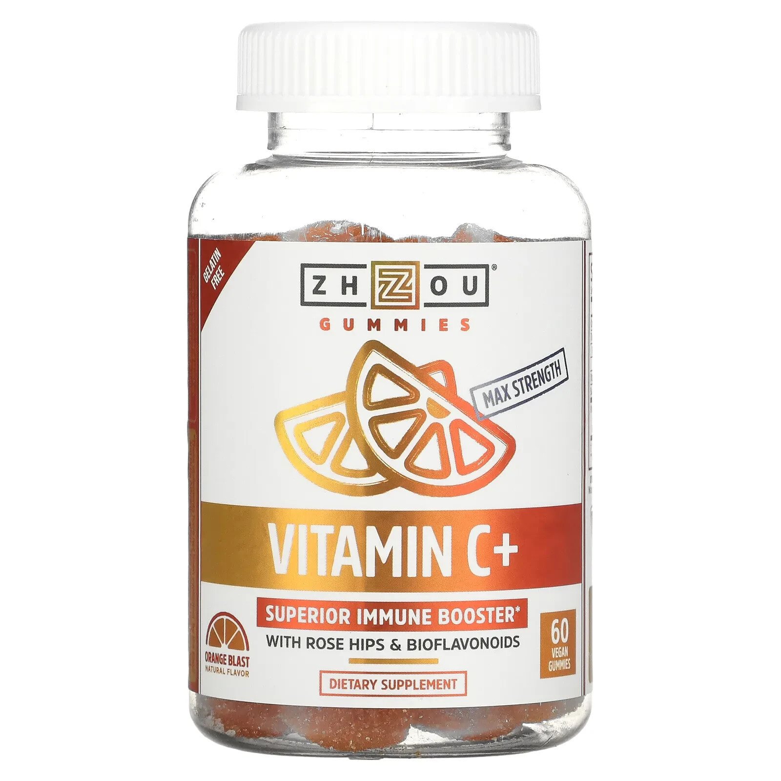 Vitamin C+, Orange Blast, 60 Vegan Gummies