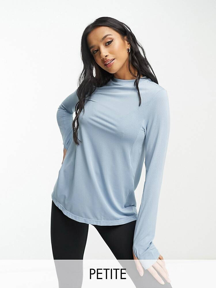 ASOS 4505 Petite – Icon – Langärmliges Laufoberteil Color: Blue; Size: US  4: Buy Online in the UAE, Price from 174 EAD & Shipping to Dubai