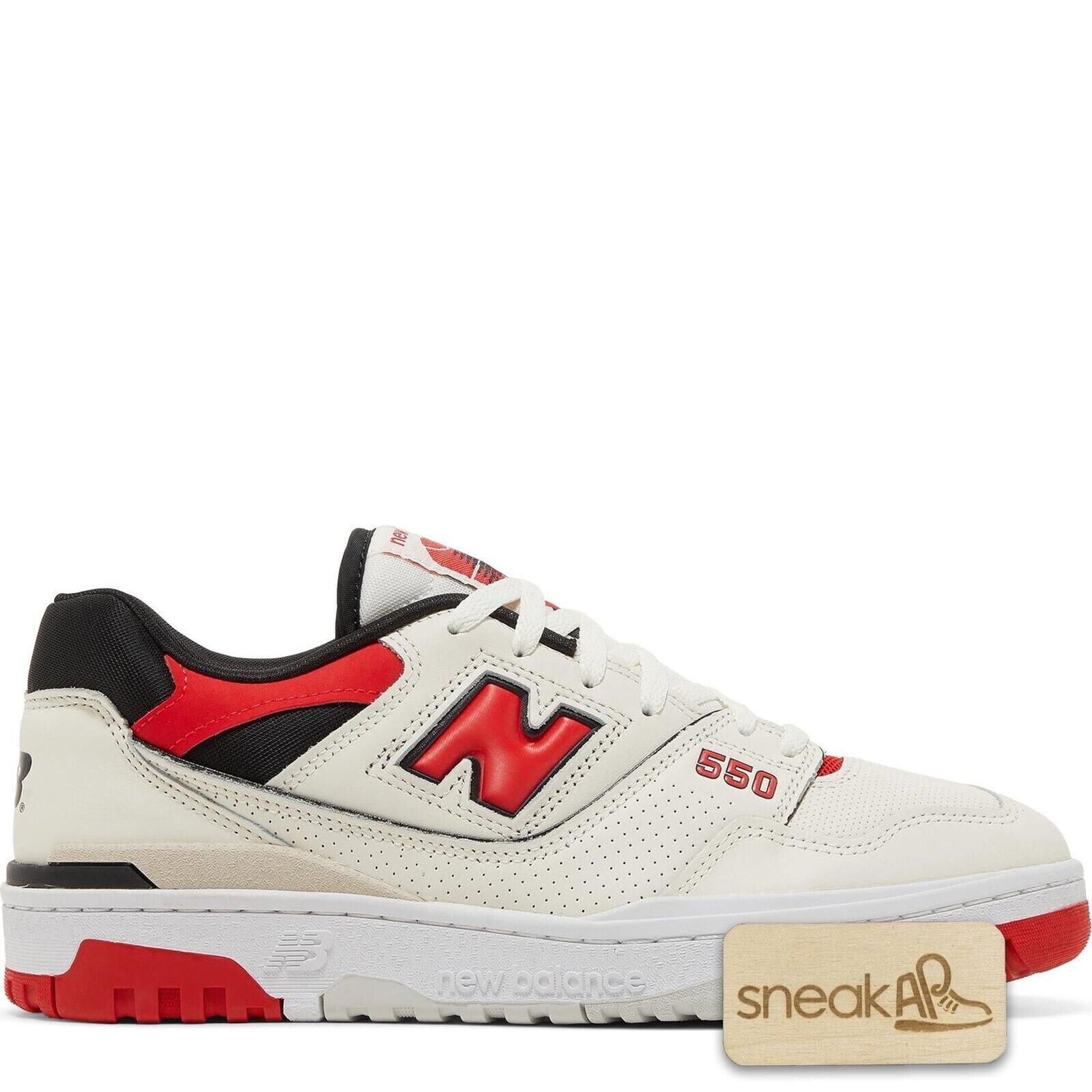 [BB550VTB] Mens New Balance 550 'SEA SALT TRUE RED'