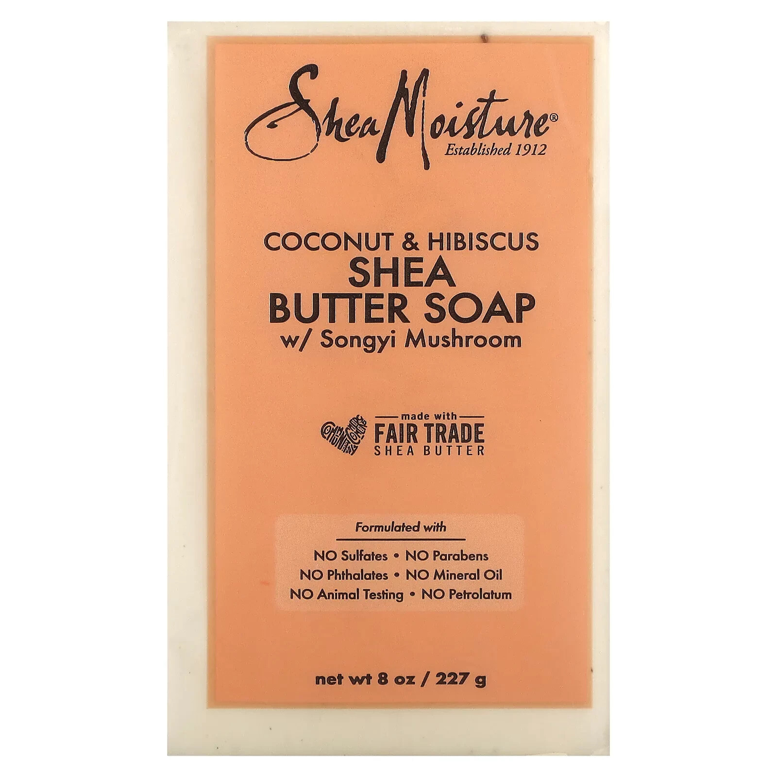 Shea Butter Soap, Coconut & Hibiscus, 8 oz (227 g)