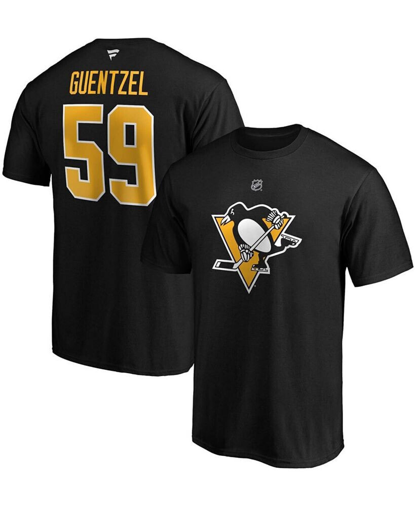 Fanatics men's Pittsburgh Penguins Team Authentic Stack Name & Number T-Shirt - Jake Guentzel